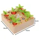 Kruzzel 24745 2-in-1 Wooden Educational Game Carrot Garden