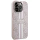 Guess 4G Printed Stripes MagSafe case for iPhone 15 Pro Max - pink