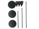Glamour Metal Candlestick Set, 3 pcs, Black