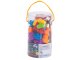 Small educational cars, planes, ships, trains for children who are learning to count and sort, set of 36 el.