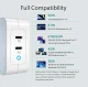 Choetech GaN 100W PD Wall Charger, 2x USB-C, White