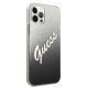 Guess iPhone 12 Pro Max Case Glitter Gradient Script, Black
