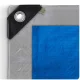 Heavy Duty Waterproof Tarpaulin 6x10 m 120 gsm Plonos PL-500, silver-blue
