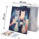Massido Paint by Numbers Canvas 40x50 cm - Charming Cats Art Kit