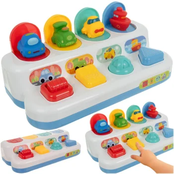 Iso Trade Educational Pop-Up Vehicles Toy, Multicolor