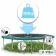 Garden Trampoline Neo-Sport 312 cm (10 ft) with Inner Net and Ladder, Green