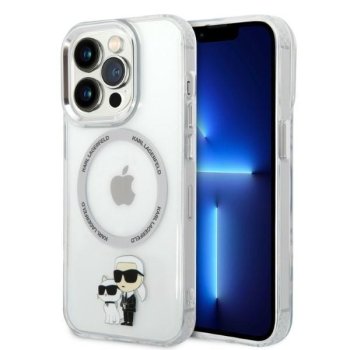 Apple iPhone 14 Pro 6.1" Karl Lagerfeld Iconic Karl&Choupette Magsafe Case Cover, Transparent