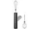 Cordless Hand Mixer Electric Whisk, USB Rechargeable Egg Beater for Baking, black