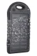 5000mAh Solar Power Bank - Black