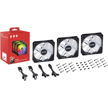 ADATA XPG VENTO R 120 ARGB Reverse Fans, 120mm, 3-Pack, Black