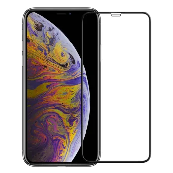 5D Tempered Glass for Apple iPhone XS Max / 11 Pro Max 6.5" Black, full coverage safety glass
