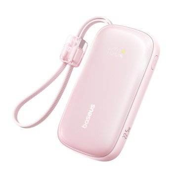 Baseus EnerFill FC21 Qpow 3 Ultra 20000mAh 22.5W Powerbank with Display and Cable Included - Pink