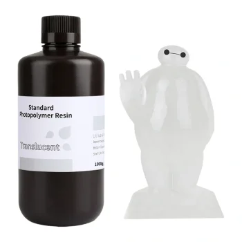 ELEGOO Standard Resin 1.0 3D Printer Photopolymer Resin, Translucent