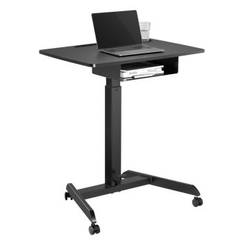 Maclean MC-903B Ergonomic Laptop Desk, Adjustable Height, Black