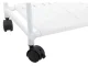 Mobile Storage Cart on Wheels, 4 Tiers with Hooks, 86x56x26.5 cm