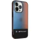BMW iPhone 14 Pro Max Case Half Tricolor, Black