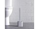 Silicone Toilet Brush with Holder, Flexible, for Bathroom