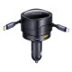 Baseus Enjoyment Max 90W Car Charger 2x USB-C + USB-C and Lightning Cable - Black