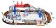 Electric Train and Car Track Set for Kids 108 Pieces