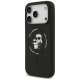 Karl Lagerfeld silikona Karl&Choupette Ring MagSafe vāciņš iPhone 17 Pro Max - melns | Silicone Phone Case Cover...