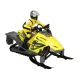 REVOLT TG1016 Trail Blazer RC Snowmobile 2.4GHz Off-Road with LED Lights, Yellow