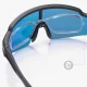 Rockbros 14120008007 Polarized Cycling Glasses with UV400 & Optical Insert, Black/Blue