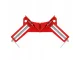 Right Angle Corner Clamp 75 mm with Two Spindles, Metal Woodworking Vise, Red