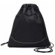 Drawstring Sports Backpack with Mesh Ball Pocket, Black