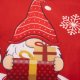 Ruhhy 22484 Christmas Table Runner with Gnomes, 150x40 cm, Red