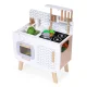Wooden play kitchen for children with oven, stove, sink and 9 accessories, ECOTOYS