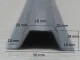 Galvanized Steel Omega Profile 1 mm, 3 m (56x18 mm)