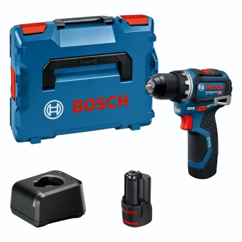 Bosch GSR 12V-32 Cordless Drill Driver with 2x 2.0Ah Batteries, Charger & L-BOXX