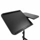 Adjustable Mobile Laptop Desk and Projector Stand, Black
