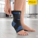 Elastingas čiurnos ir pėdos įtvaras 4FIZJO, universalus dydis, juodas