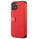 Ferrari iPhone 13 mini Wallet Case On Track Carbon Stripe, Red