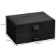 Jewelry Display Box Storage Organizer Case (11,5x24,5x17,5cm), Black