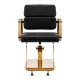 Gabbiano Porto Hairdressing Chair Black with Gold Base