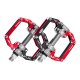 Rockbros 2010-12SBKR Aluminum Bicycle Pedals, Black/Red