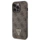 Guess iPhone 13 / 13 Pro Case Crossbody 4G Metal Logo, Brown