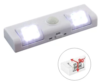 Wireless 8 LED Light with Motion and Twilight Sensor, White