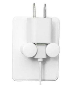 Razor Holder Wall Hanger with Two Hooks, White
