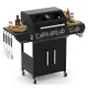 Kaminer Varen Black 4.0 Gas Grill 3+1 13.5kW with Cast Iron Grate