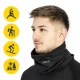 Unisex Thermal Neck Gaiter Warmer 4FIZJO, Black