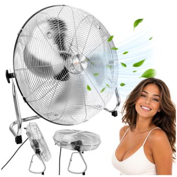 Ruhhy 50cm Floor Fan, 130W, Metal
