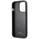 BMW iPhone 14 Pro Max Case Leather Stamp, Black