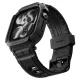 Spigen Rugged Armor Pro Apple Watch 42mm Strap with Case, Matte Black