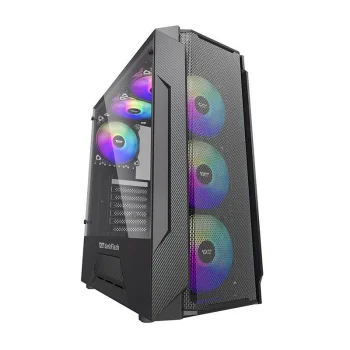 Darkflash LEO Midi Tower Computer Case, Black