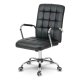 Sofotel Benton Ergonomic Leather Office Chair, Black