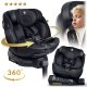Поворотное Детское Автокресло Nukido Aero Line Чёрное 0-36 кг ISOFIX