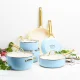 GreenPan Padova Reserve 6 pcs Pot & Pan Set Light Blue